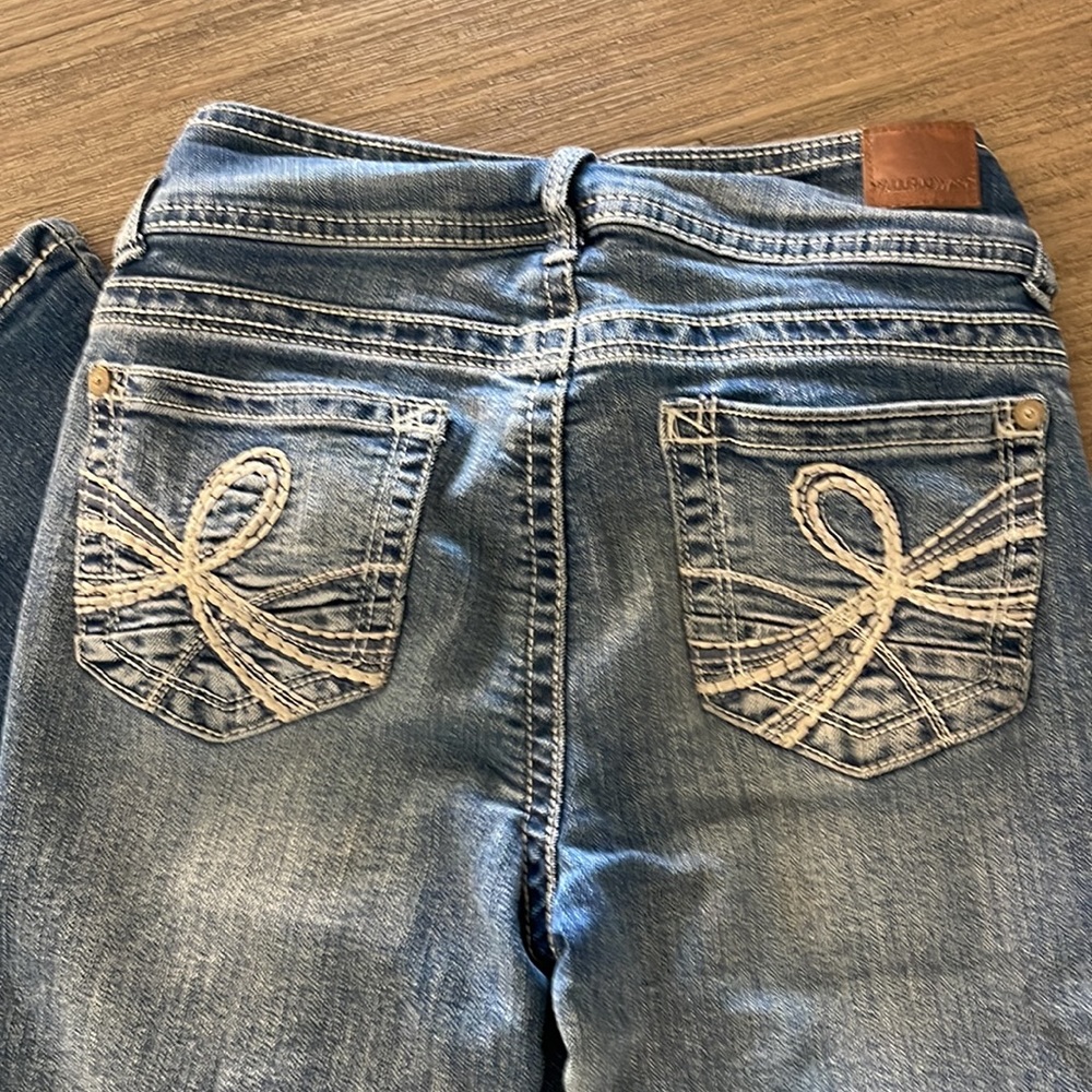 WallFlower Women's Luscious Curvy Bootcut Mid-Rise Juniors Jeans. Size 0 Reg. - Picture 5 of 5